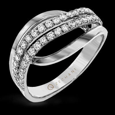 ZR815 Right Hand Ring in 14k Gold with Diamonds