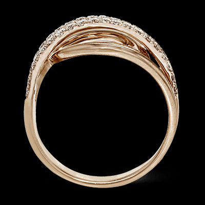ZR815 Right Hand Ring in 14k Gold with Diamonds