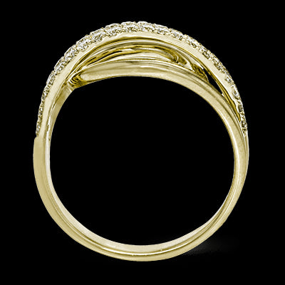 ZR815 Right Hand Ring in 14k Gold with Diamonds