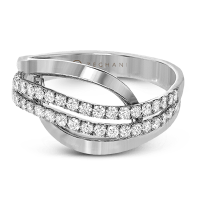 ZR815 Right Hand Ring in 14k Gold with Diamonds