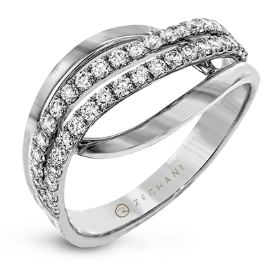 ZR815 Right Hand Ring in 14k Gold with Diamonds