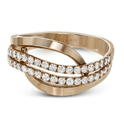 ZR815 Right Hand Ring in 14k Gold with Diamonds