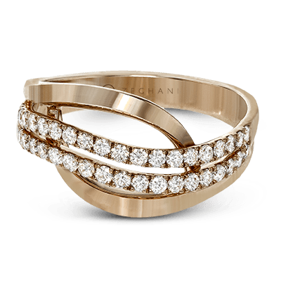 ZR815 Right Hand Ring in 14k Gold with Diamonds