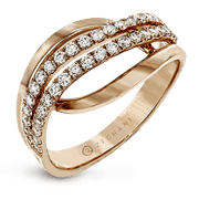 ZR815 Right Hand Ring in 14k Gold with Diamonds