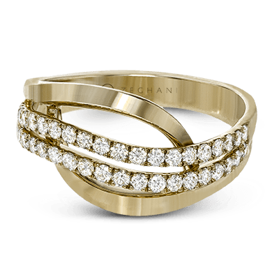 ZR815 Right Hand Ring in 14k Gold with Diamonds