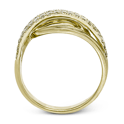 ZR815 Right Hand Ring in 14k Gold with Diamonds