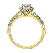 ZR826 Engagement Ring in 14k Gold with Diamonds