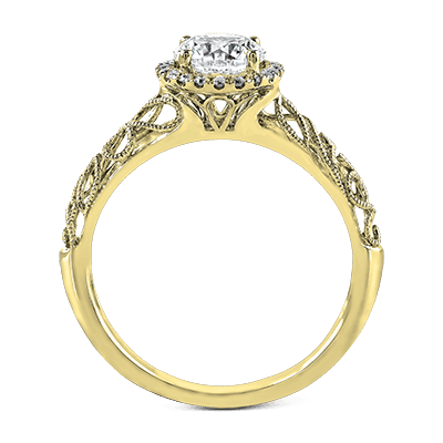 ZR826 Engagement Ring in 14k Gold with Diamonds