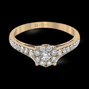 ZR827 Engagement Ring in 14k Gold with Diamonds