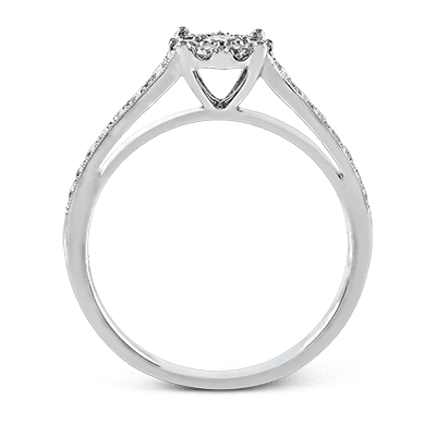 ZR827 Engagement Ring in 14k Gold with Diamonds