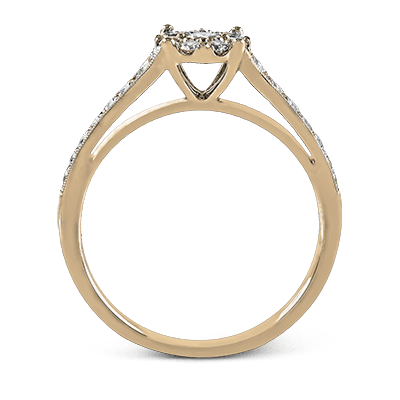 ZR827 Engagement Ring in 14k Gold with Diamonds