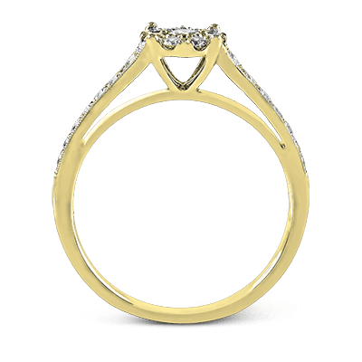ZR827 Engagement Ring in 14k Gold with Diamonds