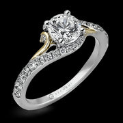 ZR874 Engagement Ring in 14k Gold with Diamonds