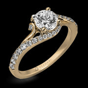 ZR874 Engagement Ring in 14k Gold with Diamonds