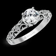 ZR915 Engagement Ring in 14k Gold with Diamonds
