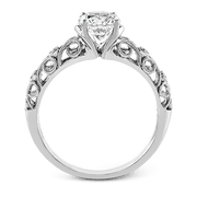 ZR915 Engagement Ring in 14k Gold with Diamonds