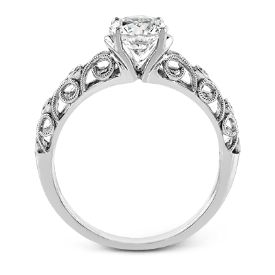 ZR915 Engagement Ring in 14k Gold with Diamonds