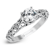 ZR915 Engagement Ring in 14k Gold with Diamonds