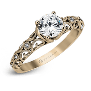 ZR915 Engagement Ring in 14k Gold with Diamonds