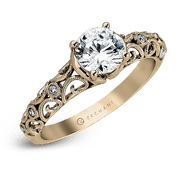 ZR915 Engagement Ring in 14k Gold with Diamonds