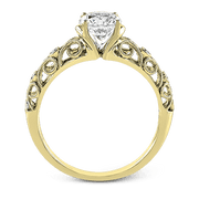 ZR915 Engagement Ring in 14k Gold with Diamonds