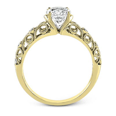 ZR915 Engagement Ring in 14k Gold with Diamonds