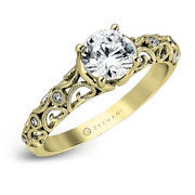 ZR915 Engagement Ring in 14k Gold with Diamonds