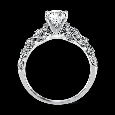 ZR916 Engagement Ring in 14k Gold with Diamonds