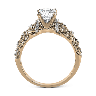 ZR916 Engagement Ring in 14k Gold with Diamonds