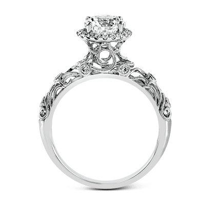 ZR924 Engagement Ring in 14k Gold with Diamonds
