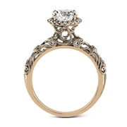 ZR924 Engagement Ring in 14k Gold with Diamonds