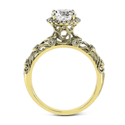 ZR924 Engagement Ring in 14k Gold with Diamonds