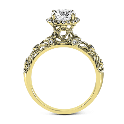 ZR924 Engagement Ring in 14k Gold with Diamonds