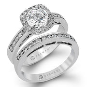 ZR960 Wedding Set in 14k Gold with Diamonds