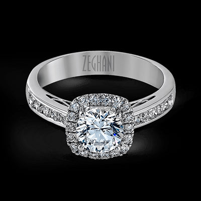 ZR960 Wedding Set in 14k Gold with Diamonds