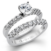 ZR96 Wedding Set in 14k Gold with Diamonds