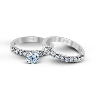 ZR96 Wedding Set in 14k Gold with Diamonds