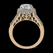 ZR973 Engagement Ring in 14k Gold with Diamonds