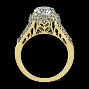 ZR973 Engagement Ring in 14k Gold with Diamonds