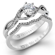 ZR981 Wedding Set in 14k Gold with Diamonds