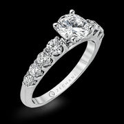 ZR984 Engagement Ring in 14k Gold with Diamonds