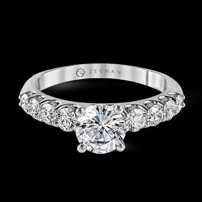 ZR984 Engagement Ring in 14k Gold with Diamonds
