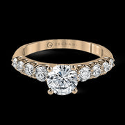 ZR984 Engagement Ring in 14k Gold with Diamonds