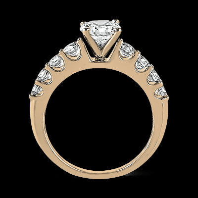 ZR984 Engagement Ring in 14k Gold with Diamonds
