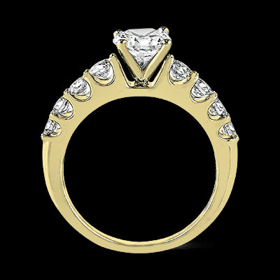 ZR984 Engagement Ring in 14k Gold with Diamonds