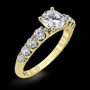 ZR984 Engagement Ring in 14k Gold with Diamonds