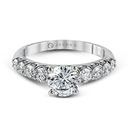 ZR984 Engagement Ring in 14k Gold with Diamonds