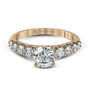 ZR984 Engagement Ring in 14k Gold with Diamonds