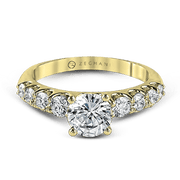 ZR984 Engagement Ring in 14k Gold with Diamonds