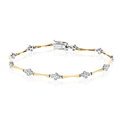 Bracelet in 14k Gold with Diamonds